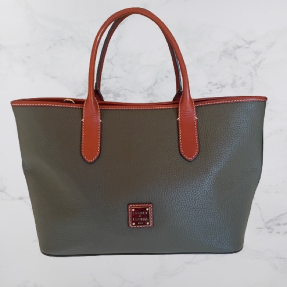 Dooney & Bourke Brielle pebble leather Satchel Green